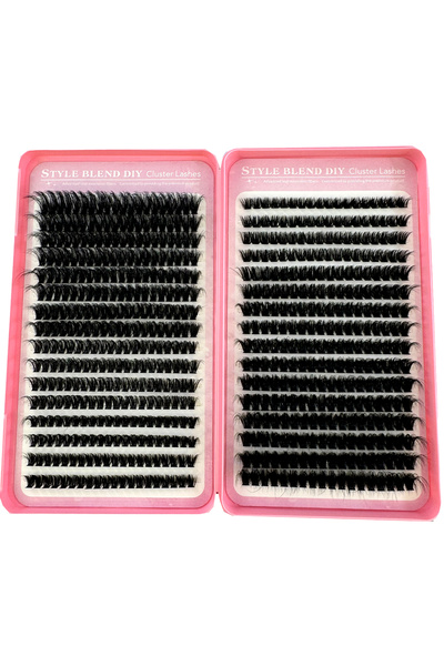 Choice7 MIX C 32Rows 6080100DF10 60D/80D/100D 640 Cluster Lashes 5D Fluffy Th...