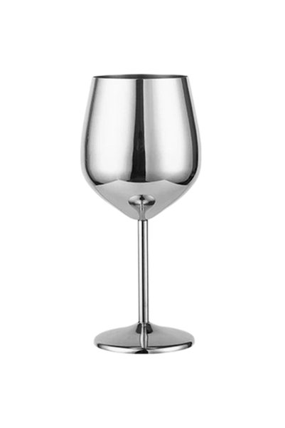 Choice Silver 500ml Stainless Steel Wine Glass Goblet 304 Rose Gold Silver Go...