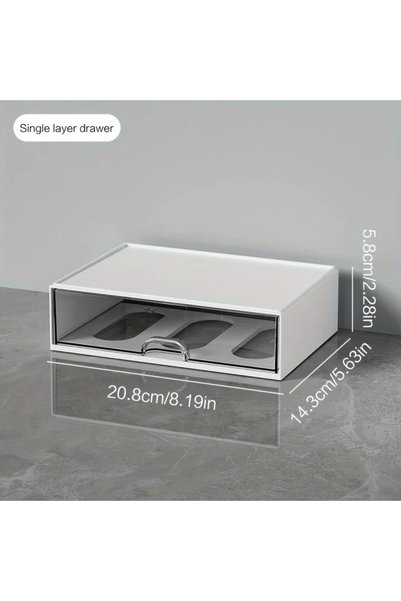Choice Transparent-layer 1 Desktop Single-Layer Drawer Organize Your Workspac...