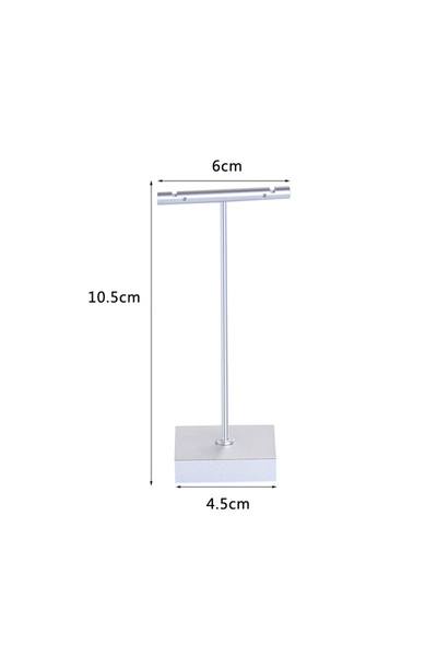 Choice Silver T4 S Jewelry Earrings Display Stand Holder T Bar Rack Tower Met...
