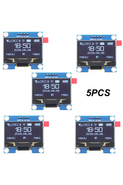 Choice 5PCS 1/5pcs 1.3" 1.3 inch IIC I2C Serial 128x64 SSH1106 Digital OLED L...