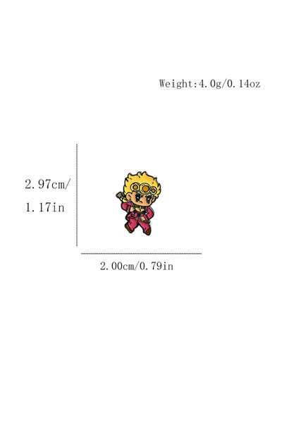 Choice4 A252E JoJo Jotaro Kujo Giorno Giovanna Joseph Joestar Brooch SBR John...
