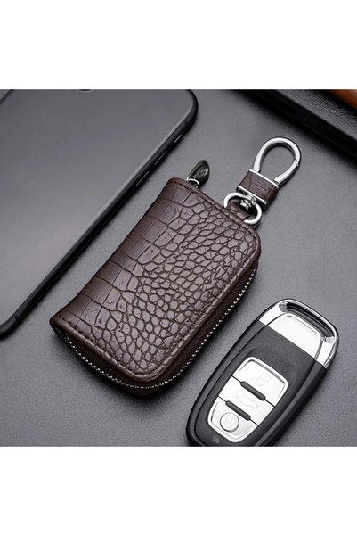 choice2 coffee 1Pc Car Key Bag Business Universal Crocodile Print Protective ...