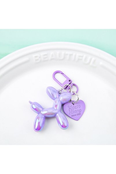 Choice 09 Cute Acrylic Cartoon Balloon Dog Keychains for Women Y2K Bag Pendan...