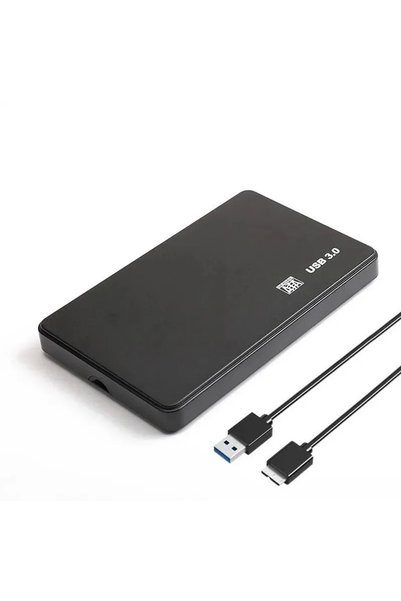 choice2 علبة قرص صلب خارجي أسود مقاس 2.5 بوصة بمنفذ USB 3.0، يدعم SATA و SSD،...