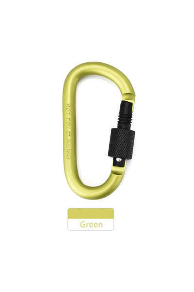 Choice7 Green 1pcs Aluminum Carabiner D-Ring Key Chain Clip Snap Hook Karabin...