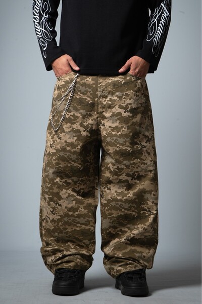 Crupt Studio Battle Mode Camouflage Super Baggy Men's Trousers