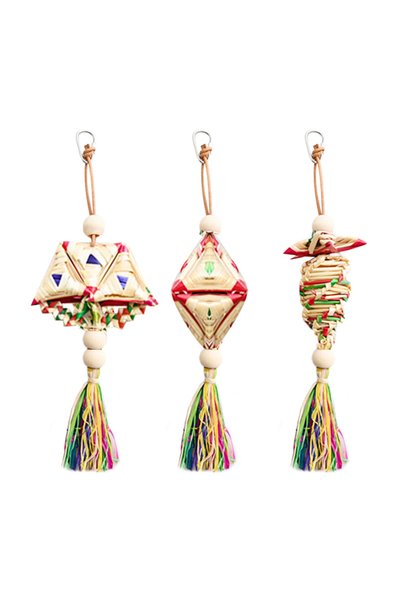 Choice 1 pc Random Style 1 Pc Random Style Pet Parrot Bird Chew Toys Handmade...