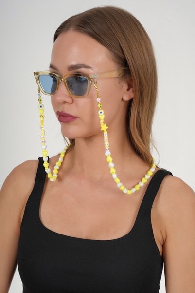 JULIANO Love Yellow Heart Glasses Chain - Necklace - Bracelet