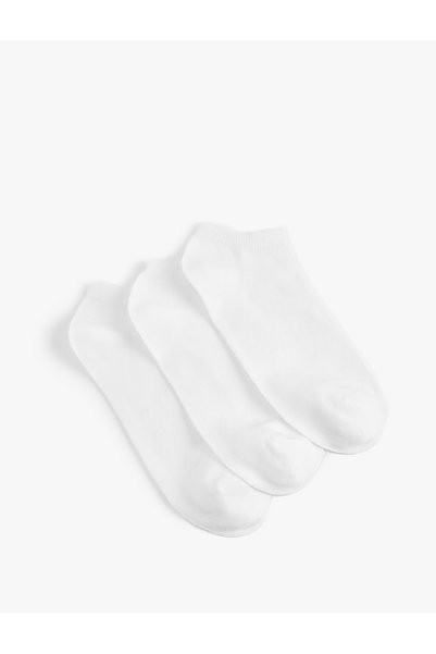 Koton 3-Piece Basic Set of Cotton Booties Socks