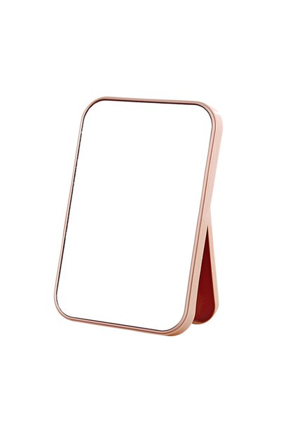Choice Pink Portable Folding Cosmetic Mirror - Simple Square Desktop Makeup M...