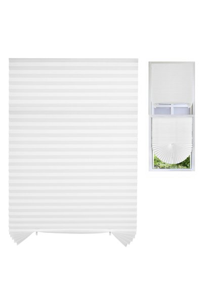 Choice8 60x150CM White Semi blackout 150/180CM Self-adhesive Pleated Blinds B...