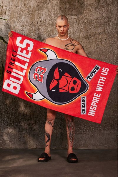 Plus Eighteen Πετσέτα θαλάσσης Street Bullies 140x75cm