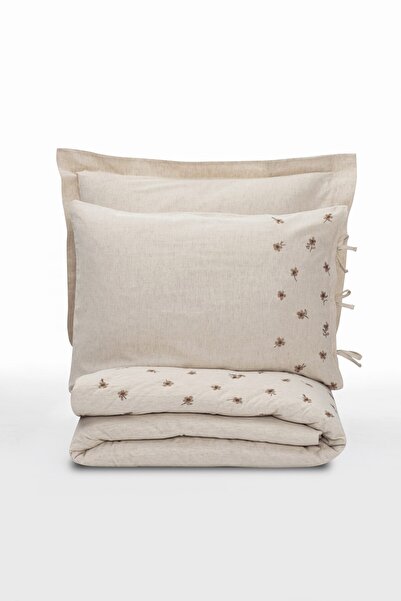Cotton Box Cotton Linen Double Duvet Cover Set Arie