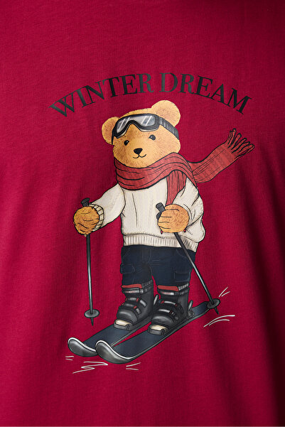 Penti Erkek Ski Dream Ayı Desenli Pantolon Uzun Kollu Pijama Takımı