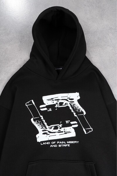 Fadeback Land Of Pain Oversize Erkek Hoodie