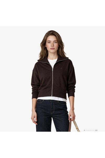 Nautica Kadın Kahverengi Sweatshirt