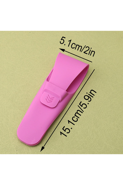 Choice5 Magenta Silicone Razor Portable Storage Case Manual Razor Protective ...