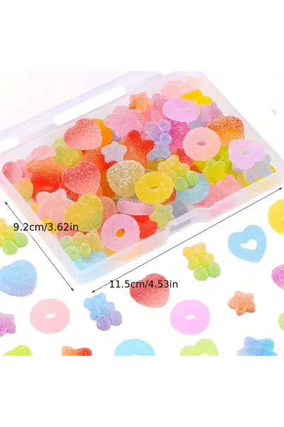 Choice soft candy set 50pcs 50 pcs Assorted Candy Charms - Soft Jelly Sugar R...
