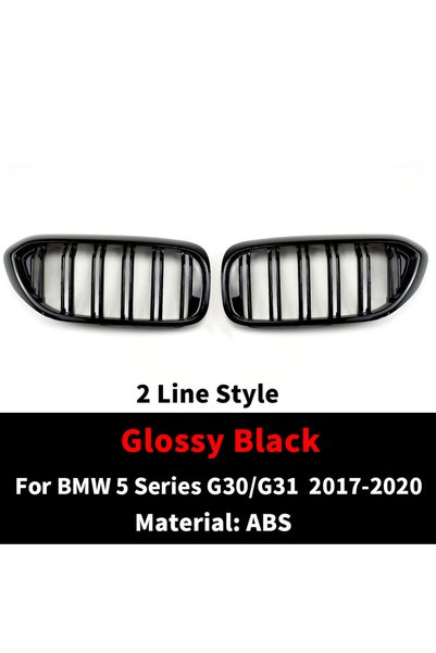 Choice Glossy Black Front Bumper Grill For BMW 5 Series M5 G30 G31 520i 530i ...