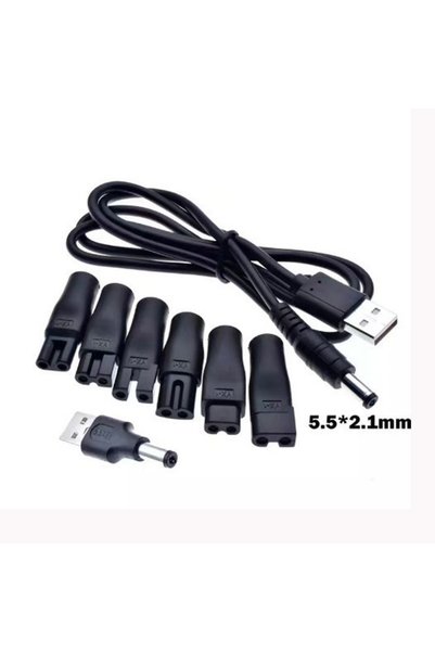 Choice 7pcs adpater 1cable 8 PCS Replacement Power Cord 5V Charger USB Adapte...