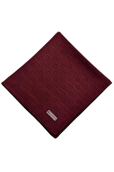 Vakko Helezon Cotton Silk Scarf 41727-Burgundy