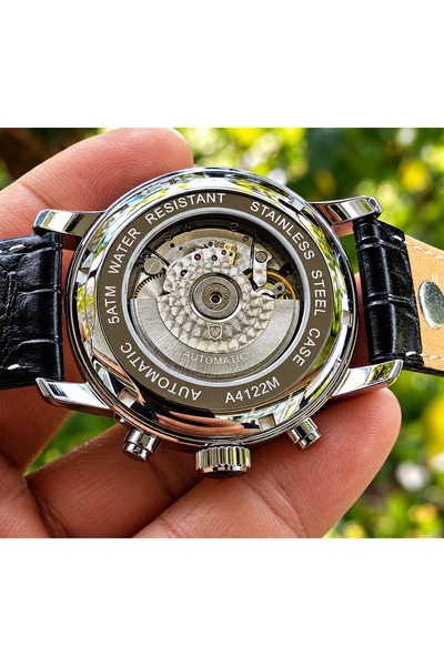Raymond Silver White Automatic Men's Wristwatch