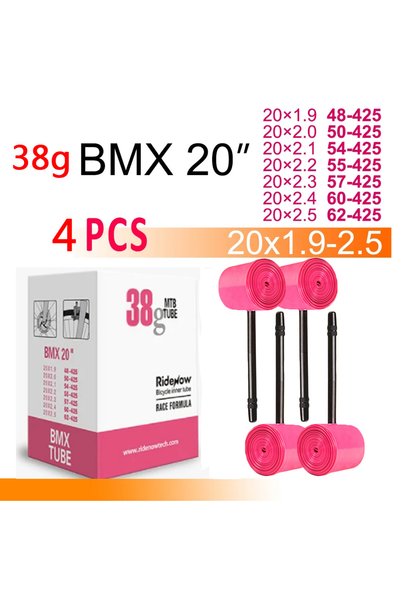 Choice5 20Inches 500mm 1.9-2.5" 425 FV 45mm 4PC RideNow BMX Bicycle TPU Inner...