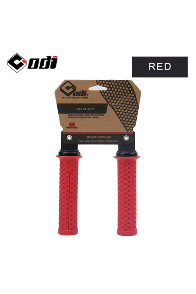 Choice VS-21 Red ODI VS-21 MTB Handlebar Grips Silicone Lock-On Bicycle Cover...