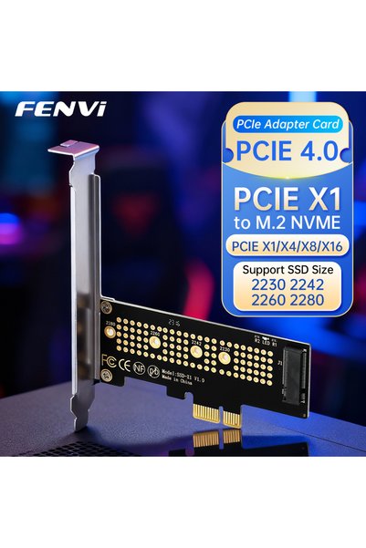Choice1 محول PCIE X1 FENVI M.2 NVME إلى PCI-E X4، وحدة توسيع M.2 NVME SSD بمف...