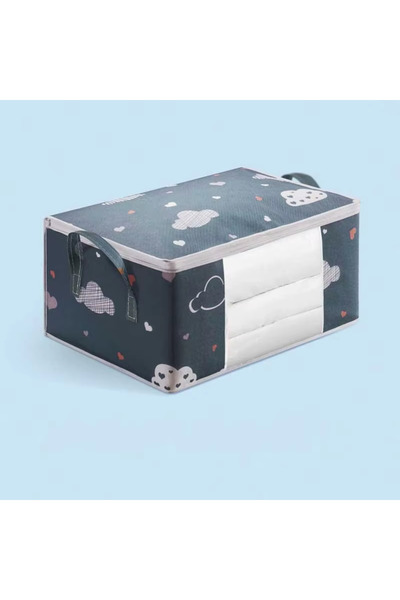 Choice1 Navy blue 55x35x25cm HOMEFISH Quilt Storage Bag Multi-functional Dust...