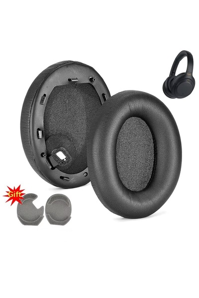 Choice WH-1000XM4 Black Replacement Ear Pads Cushions for Sony WH-1000XM4 Hea...
