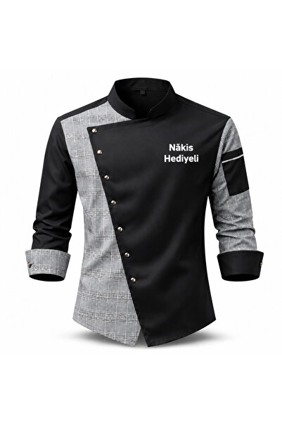 Mekaizen Chef Ceketi – Aşçı Üniforması, Aşçı Gömleği Aşçı Forması Asimetrik T...