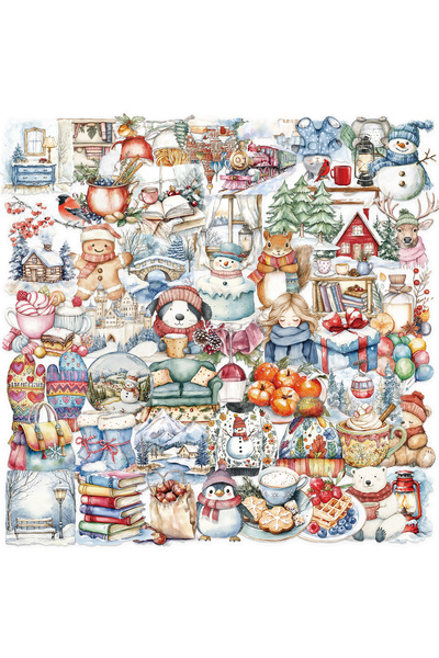 choice2 50pcs-SLP054 50PCS Christmas Bottle Stickers Aesthetic Skateboard Lap...