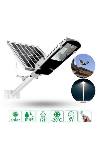 YQCHEZI as show Newest 120LED Solar Lights Outdoor Solar Wall Lamp Powerful L...
