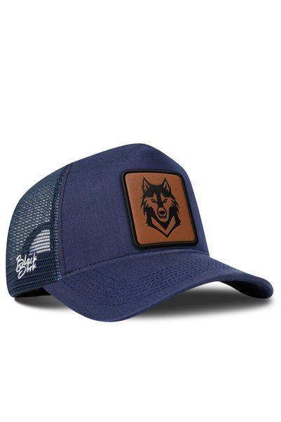 BlackBörk Kurt Logolu Cordura Lacivert Trucker Şapka