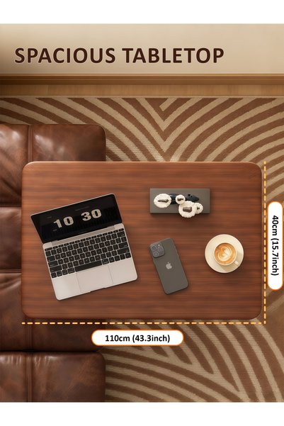 Vitakit Portable bedside computer desk with pneumatic height adjustment, flip-and-fold side table, and lockable casters; a multifunctional home desk suitable for bedrooms, sofas, and small spaces