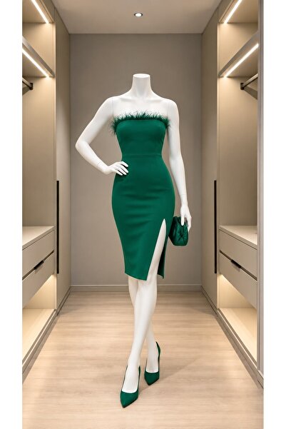 Modafeminen Rochie cu detalii Darell Otriş 582408 VERDE