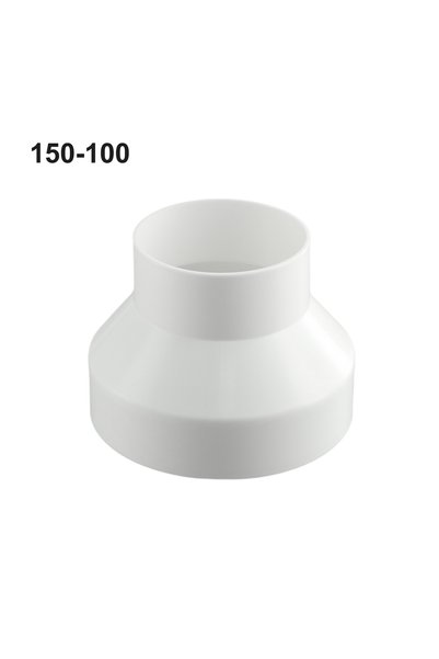 LEENKEA 150-100 1x محول تخفيض أنبوب التهوية ABS مناسب لفتحات التهوية الساخنة ...