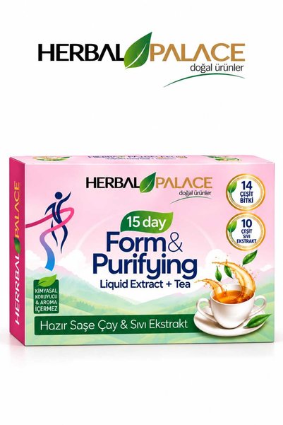 Herbal Palace 15 Günlük Detoks Programı Detoks Çay & Sıvı Ekstrakt