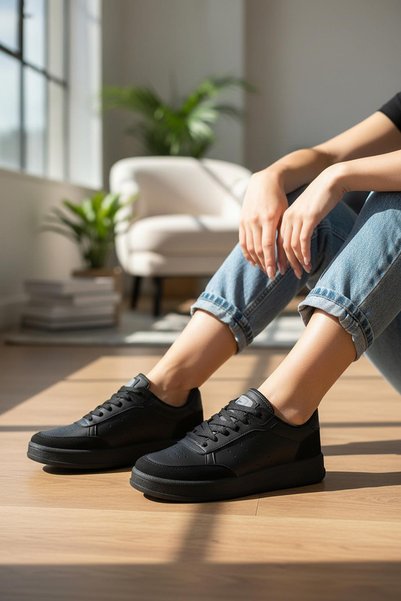ISPARTALILAR 1011 Hazır Taban Unisex Spor Ayakkabı Bağcıklı Rahat Sneaker