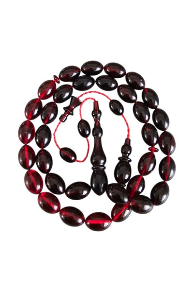 leblebi tesbih Muhammed Erden Fire Amber Prayer Beads Lt1515