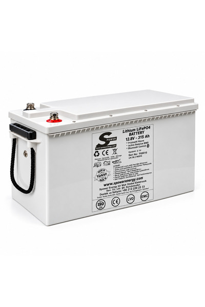 Spower 12V 315AH (12.8V) Lityum LiFePO4 Bluetooth Akü