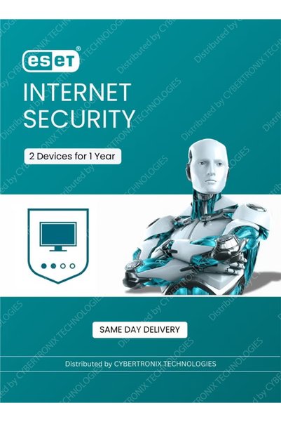 ESET Internet Security | 2 Devices for 1 Year | Digital License | SAME DAY DELIVERY