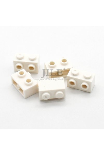 Choice13 white 40pcs 40pcs MOC Building Blocks 11211 Brick Modified 1x2 with ...