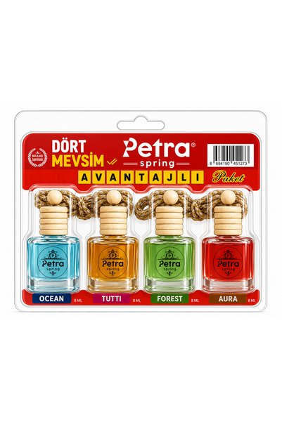 Petra Spring Petra 4'lü Araç Kokuları, 3 Al 4'üncüsü Hediye