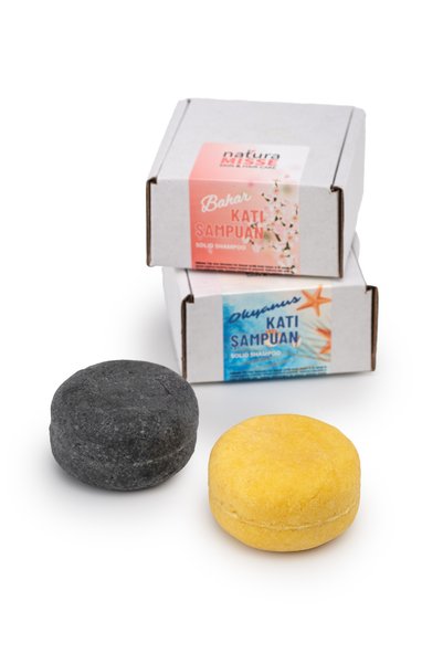 NaturaMisse Solid Shampoo Double Set: Spring Solid Shampoo, Ocean Solid Shampoo, All Hair Types, Anti-Hair Loss, Nourishing.