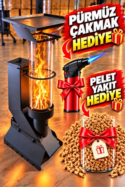 Bayfırıns Mini Pelet Soba ( Pürmüz ve Pelet Hediyeli )