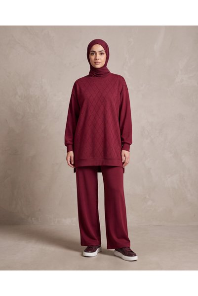 BURRASCA Stone-Embellished Soft Textured Flexible Premium Suit