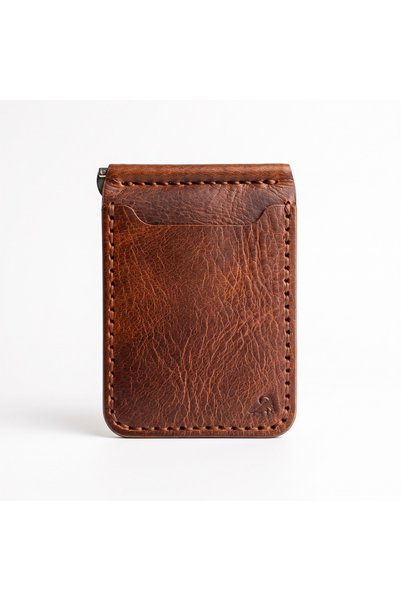 Mestcraft El Yapımı %100 Hakiki Deri Para Klipsli Minimalist Kartlık Cüzdan K...